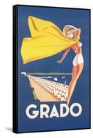 Travel Poster for Grado-Found Image Press-Framed Stretched Canvas