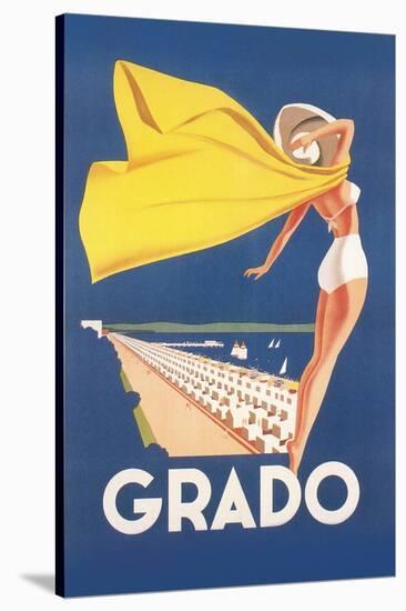 Travel Poster for Grado-Found Image Press-Stretched Canvas