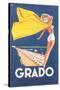 Travel Poster for Grado-null-Stretched Canvas