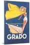 Travel Poster for Grado-null-Mounted Premium Giclee Print