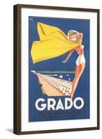 Travel Poster for Grado-null-Framed Art Print