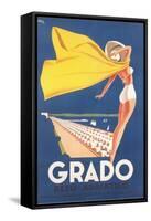 Travel Poster for Grado-null-Framed Stretched Canvas