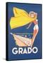 Travel Poster for Grado-null-Framed Stretched Canvas