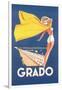 Travel Poster for Grado-null-Framed Art Print