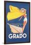 Travel Poster for Grado-null-Framed Art Print