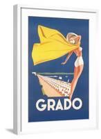 Travel Poster for Grado-null-Framed Art Print