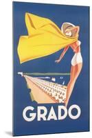 Travel Poster for Grado-null-Mounted Art Print