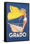 Travel Poster for Grado-null-Framed Stretched Canvas