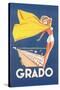 Travel Poster for Grado-null-Stretched Canvas