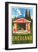 Travel Poster for Herculaneum-null-Framed Art Print