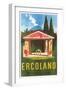 Travel Poster for Herculaneum-null-Framed Art Print