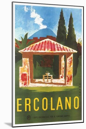 Travel Poster for Herculaneum-null-Mounted Art Print