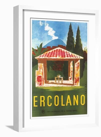 Travel Poster for Herculaneum-null-Framed Premium Giclee Print