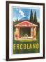 Travel Poster for Herculaneum-null-Framed Art Print