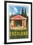 Travel Poster for Herculaneum-null-Framed Art Print