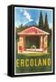 Travel Poster for Herculaneum-null-Framed Stretched Canvas