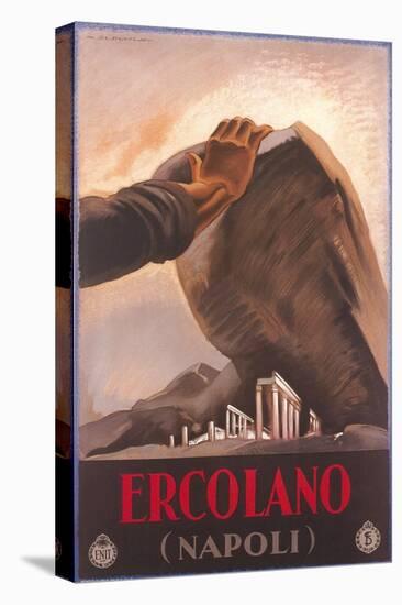 Travel Poster for Herculaneum-null-Stretched Canvas