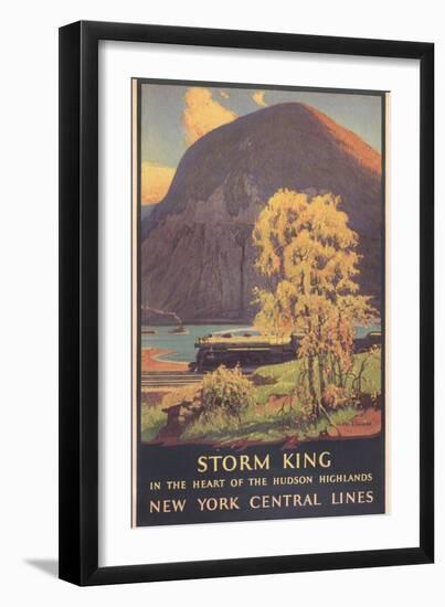 Travel Poster for Hudson Highlands-null-Framed Art Print