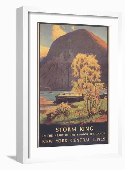 Travel Poster for Hudson Highlands-null-Framed Art Print