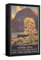 Travel Poster for Hudson Highlands-null-Framed Stretched Canvas