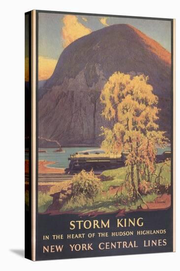 Travel Poster for Hudson Highlands-null-Stretched Canvas