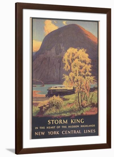 Travel Poster for Hudson Highlands-null-Framed Art Print