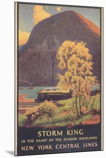 Travel Poster for Hudson Highlands-null-Mounted Art Print