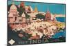 Travel Poster for India-Found Image Press-Mounted Giclee Print