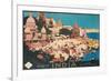 Travel Poster for India-Found Image Press-Framed Giclee Print