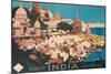 Travel Poster for India-Found Image Press-Mounted Giclee Print