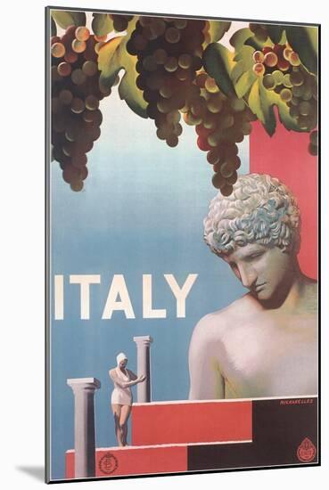 Travel Poster for Italy-null-Mounted Art Print