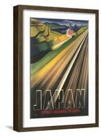 Travel Poster for Japanese Railways-null-Framed Art Print