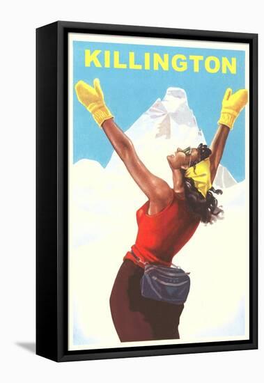 Travel Poster for Killington-null-Framed Stretched Canvas