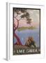 Travel Poster for Lake Garda, Italy-null-Framed Art Print