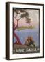 Travel Poster for Lake Garda, Italy-null-Framed Art Print