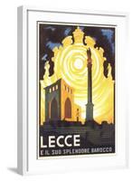 Travel Poster for Lecce-null-Framed Art Print