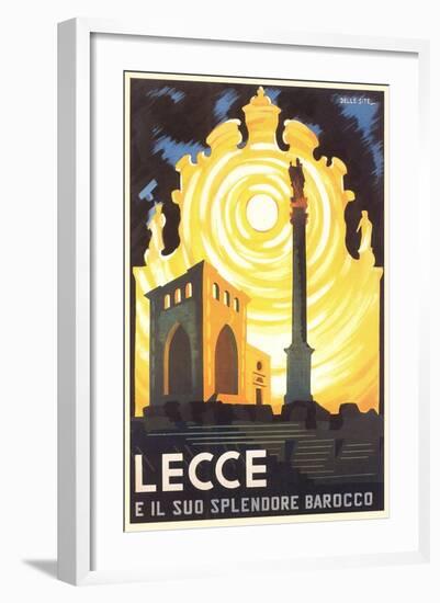 Travel Poster for Lecce-null-Framed Art Print