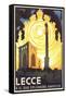Travel Poster for Lecce-null-Framed Stretched Canvas