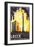 Travel Poster for Lecce-null-Framed Art Print