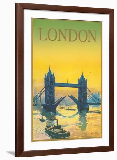 Travel Poster for London-null-Framed Art Print