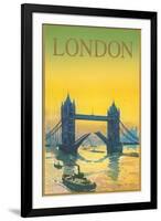 Travel Poster for London-null-Framed Art Print