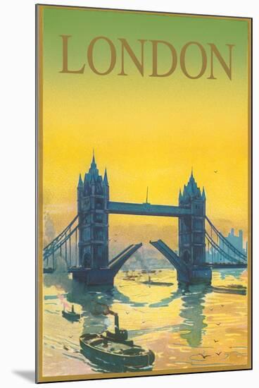 Travel Poster for London-null-Mounted Art Print
