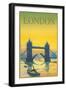 Travel Poster for London-null-Framed Art Print