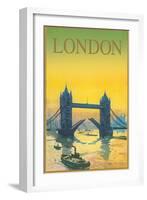 Travel Poster for London-null-Framed Art Print