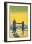 Travel Poster for London-null-Framed Premium Giclee Print