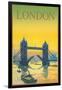 Travel Poster for London-null-Framed Art Print