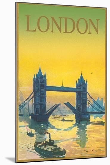 Travel Poster for London-null-Mounted Art Print