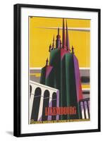 Travel Poster for Luxembourg-null-Framed Art Print