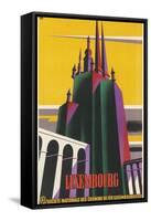 Travel Poster for Luxembourg-null-Framed Stretched Canvas
