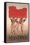 Travel Poster for Mantua-null-Framed Stretched Canvas